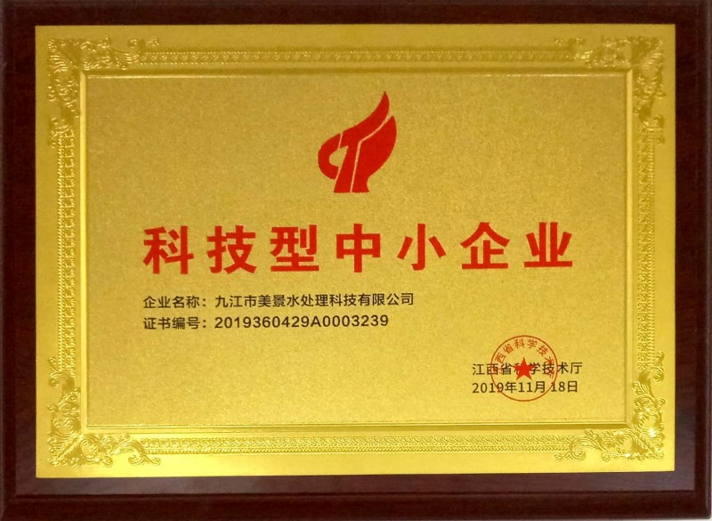 科技型中小企業證書